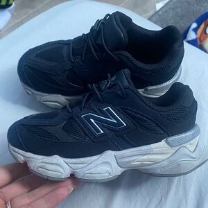 New Balance Kids Black and White Running Sneakers